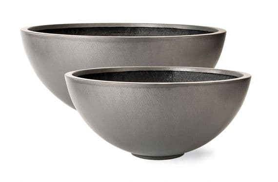 Faux Lead Bowl Planter From potstore.co.uk