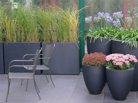 Fibreglass Trough Planters from potstore.co.uk