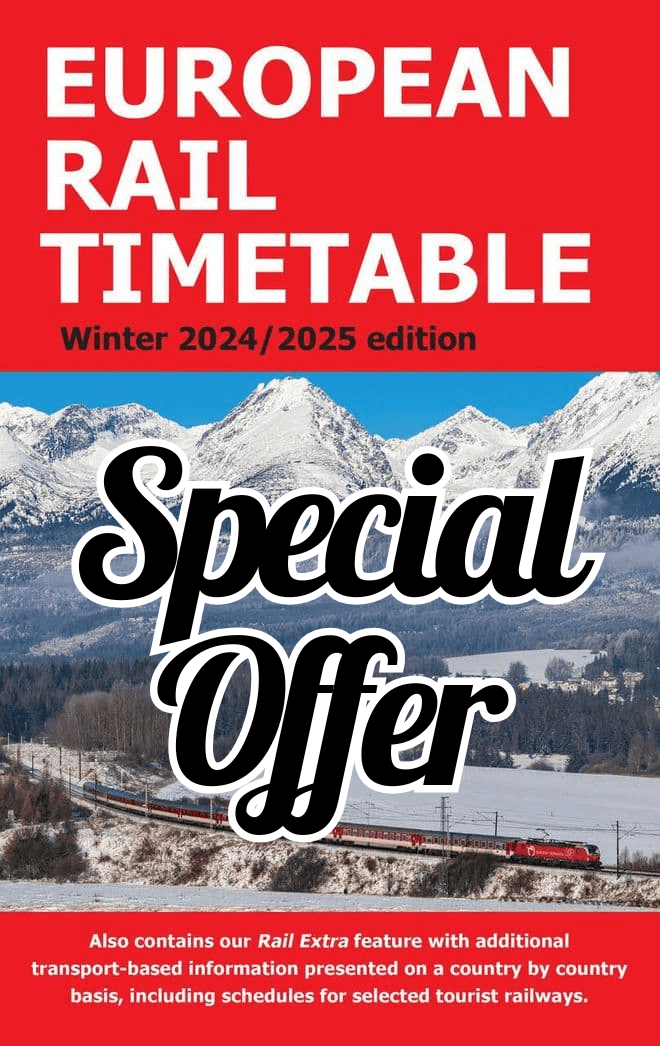 European Rail Timetable, Winter 2024/2025  Printed Edition
