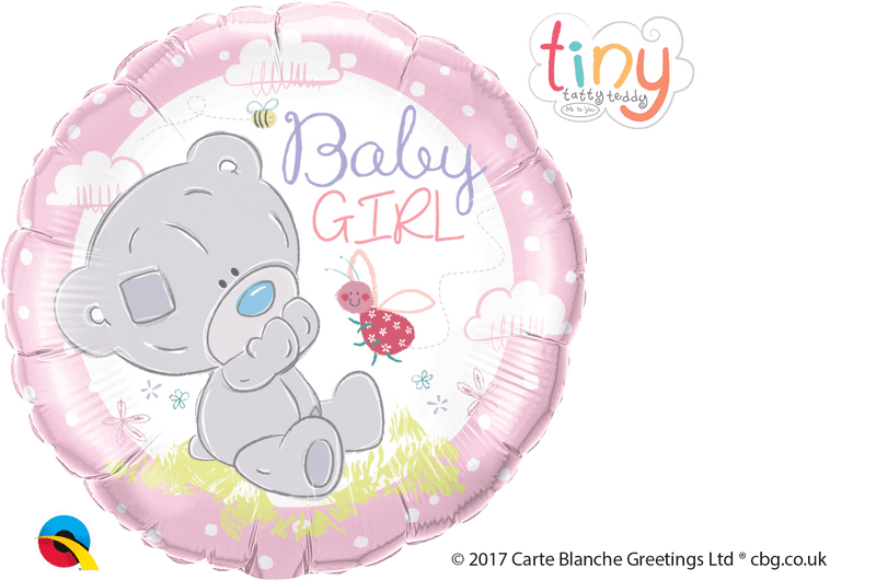 'Baby Girl' Tiny Tatty Teddy Foil Balloon