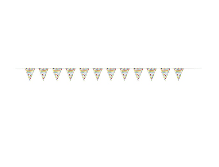 'Happy Birthday' Rainbow Spots Pennant Banner