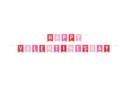 'Happy Valentine's Day' Pennant Banner