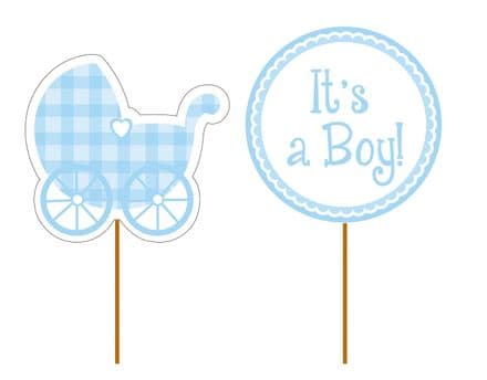 'It's a Boy!' Cupcake Toppers