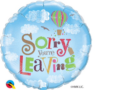 'Sorry You're Leaving' Foil Balloon