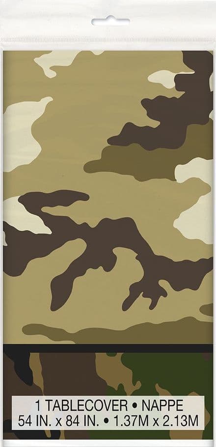 1 Military Camo Plastic Tablecover
