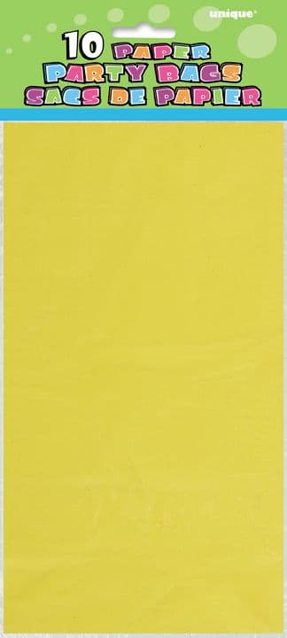10 Neon Colour Paper Loot/ Party Bags