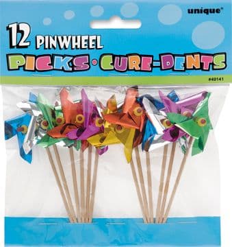 12 Pinwheel Windmill Picks