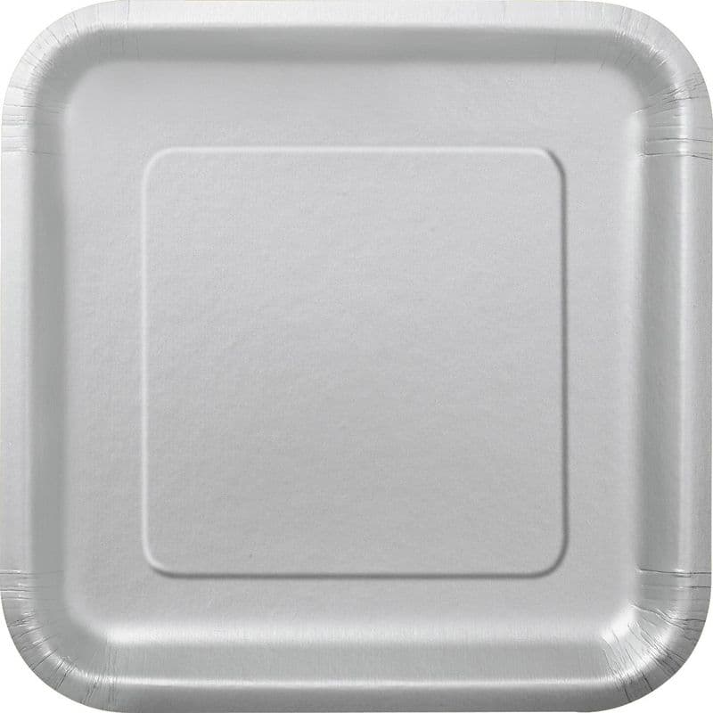 14 Silver Paper Party Plates 7