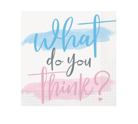 16 Gender Reveal Baby Napkins