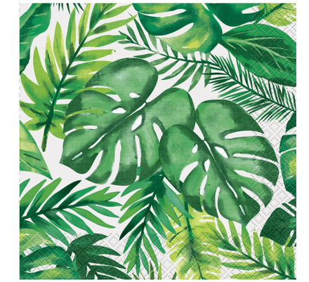 16 Luau Tropical Summer Paper Party Napkins