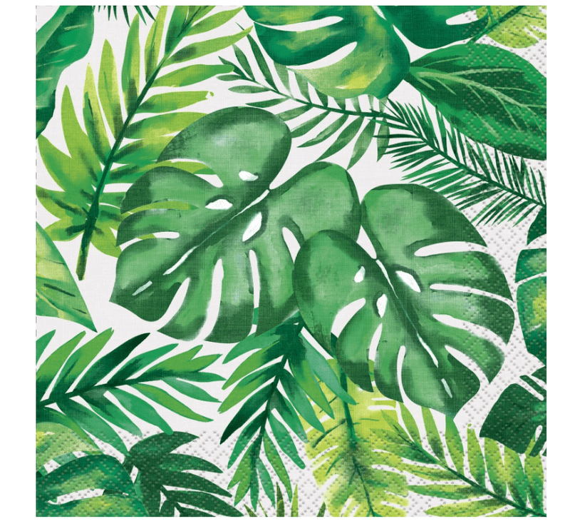 16 Luau Tropical Summer Paper Party Napkins