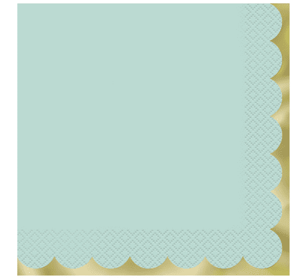 16 Pastel Blue Paper Luncheon Napkins