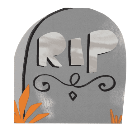 16 RIP Gravestone Paper Party Beverage Napkins