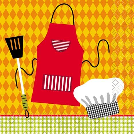 16 Summer Barbeque Paper Party Napkins