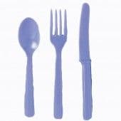 18 Piece Lavender Party Plastic Cutlery Set
