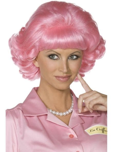 1950's Grease Frenchy Wig In Pink