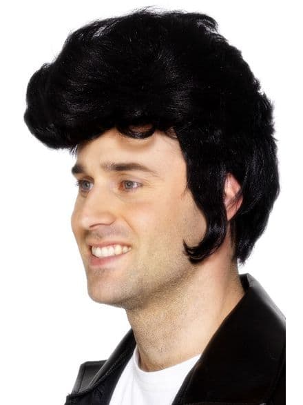 1950's Rockstar Teddy Wig In Black