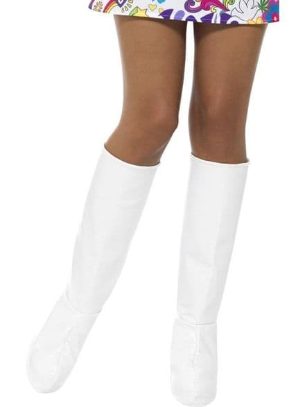 1960's/70's White GoGo Boot Covers