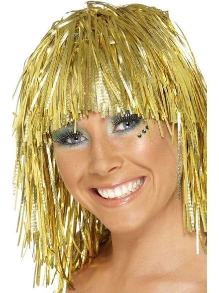 1970's Tinsel Wig in Gold