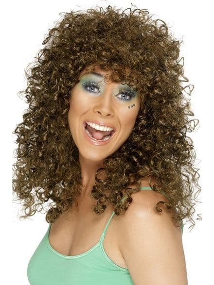 1980's Boogiebabe Wig In Brown