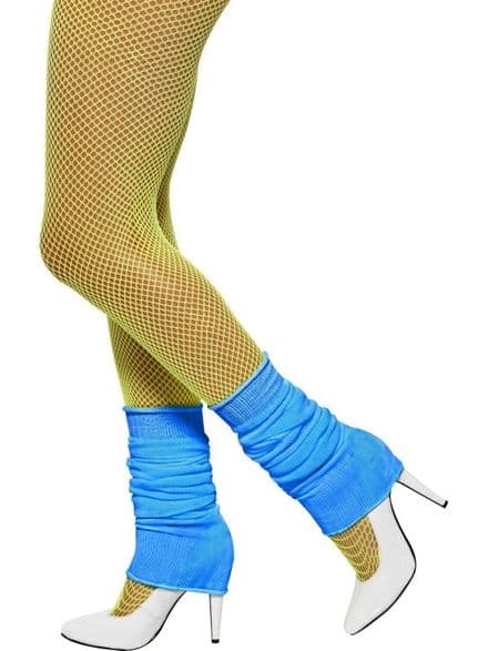 1980's Neon Blue Legwarmers