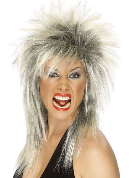 1980's Rock Diva Blonde Wig