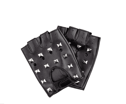 1980's Studded Biker Gloves