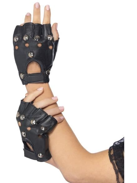 1980's Studded Punk Gloves