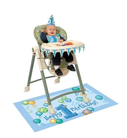 1St Birthday Blue High Chair Kit