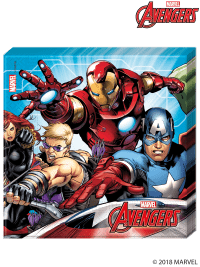 20 Avengers Assemble Theme Paper Party Napkins