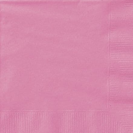 20 Hot Pink Paper Party Beverage Napkins