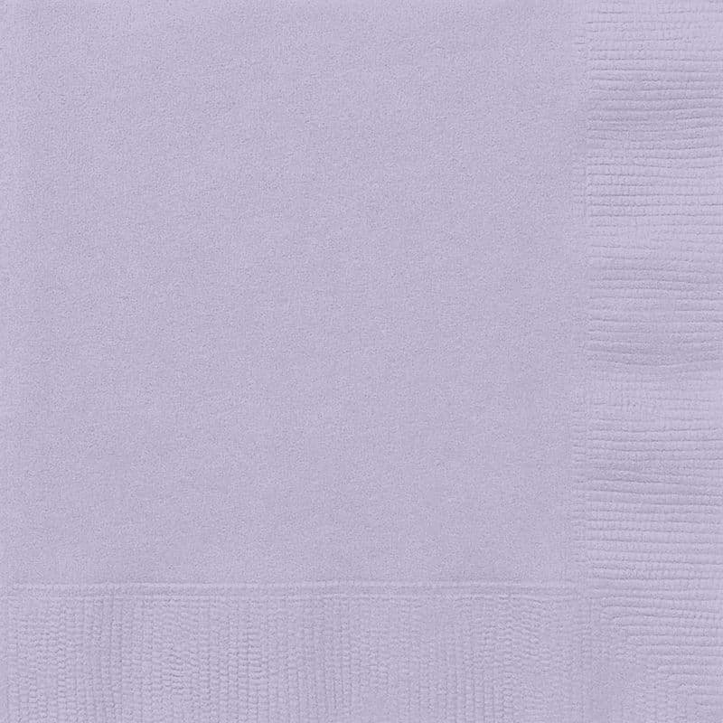 20 Lavender Paper Party Beverage Napkins
