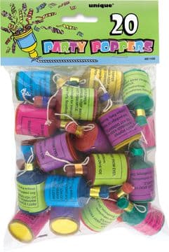 20 Party Poppers