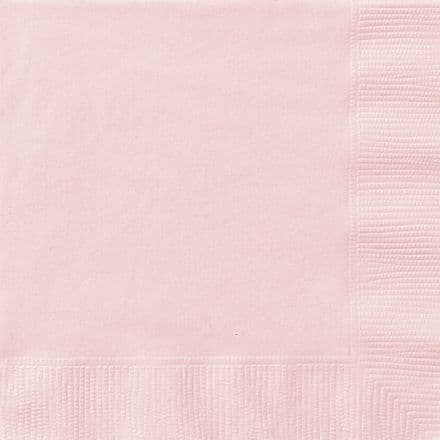 20 Pink Paper Party Beverage Napkins