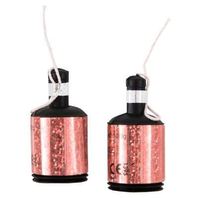 20 Rose Gold Glitz Party Poppers