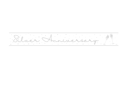 25th Silver Anniversary Foil Banner