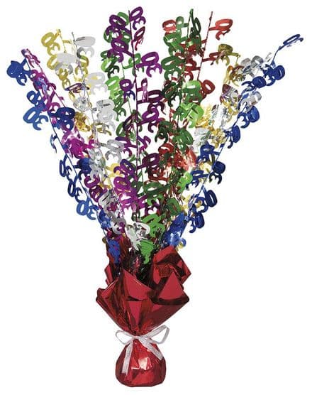 30th Multi-Colour Table Centrepiece
