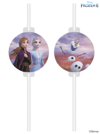 4 Disney Frozen 2 Paper Straws