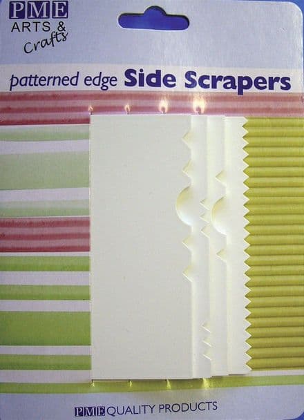 4 Patterned Edge Side Scrapers