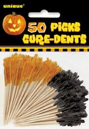 50 Halloween Frilled Picks