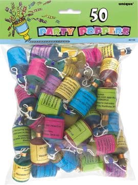 50 Party Poppers