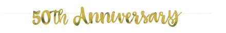 50th Anniversary Bunting Banner