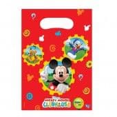 6 mickey Mouse Clubhouse Plastic Loot/ Party Bags