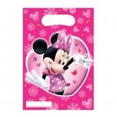 6 Minnie Mouse Clubhouse Plastic Loot/ Party Bags
