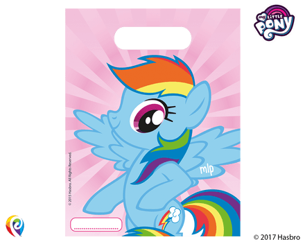 6 My Little Pony Plastic Loot/ Party Bags
