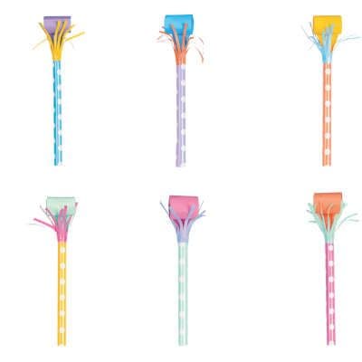 6 Pastel Polka Dot Blowouts