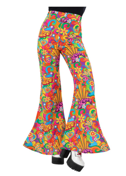 60's Rainbow Peace Flared Trousers