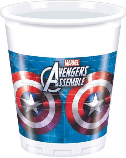 8 Avengers Assemble Theme Plastic Party Cups