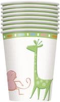 8 Baby Shower Animals Theme Paper Party Cups
