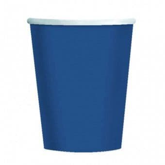 8 Blue Paper Party Cups